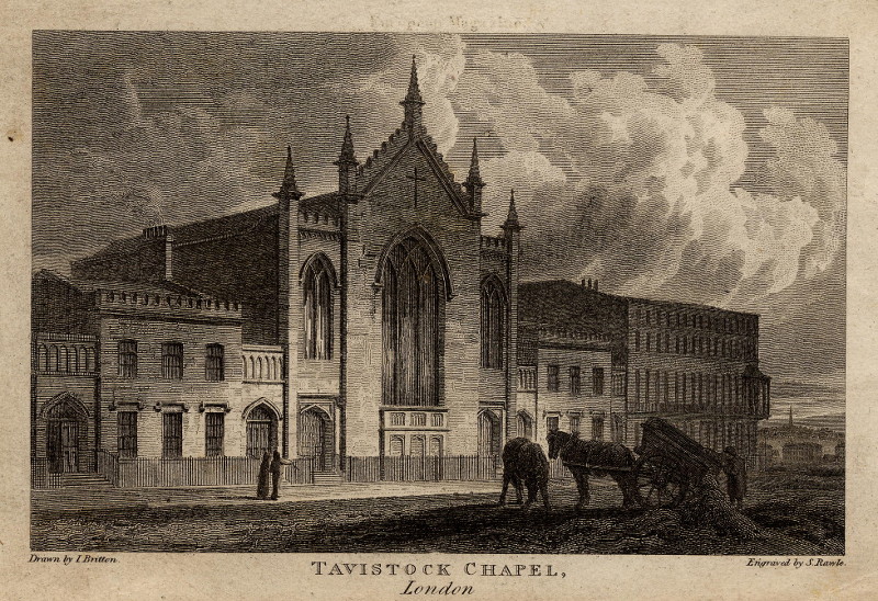 Tavistock Chapel, London by I. Britten, S. Rawle