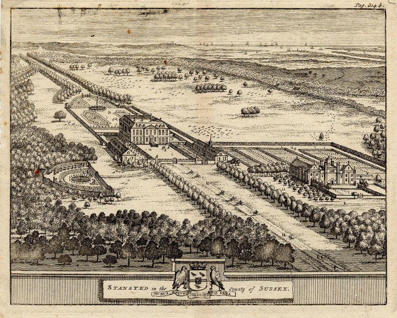 Stansted in the county of Sussex by Pieter van der Aa, naar Johannes Kip