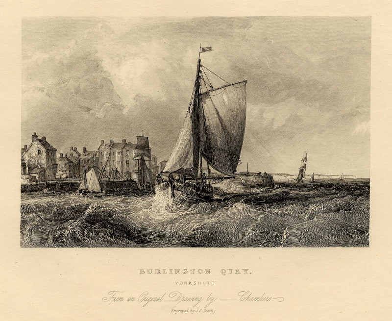 Burlington Quay, Yorkshire by J.C. Bentley, naar G. Chambers