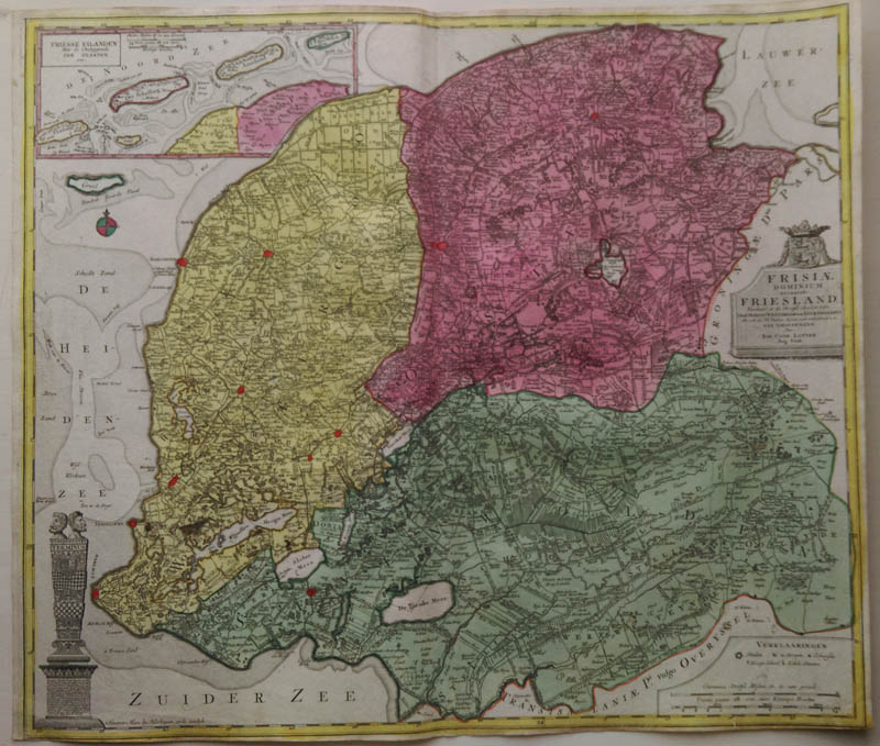 Frisiae Dominium vernacule Friesland by Lotter, Tobias Conrad