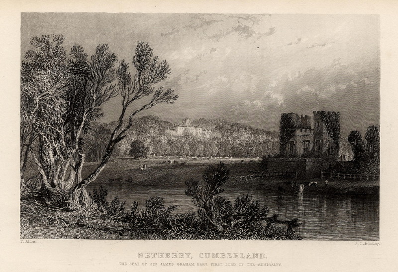 Netherby, Cumberland by J.C. Bentley, T. Allom