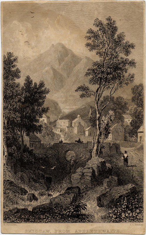 view Skiddaw, from Applethwaite by J.C. Bentley, H. Gastineau