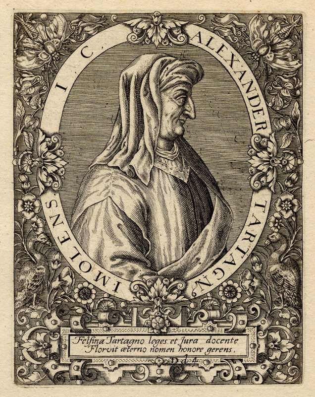 Alexander Tartagn, Imolens. J. C. by Theodoor de Bry