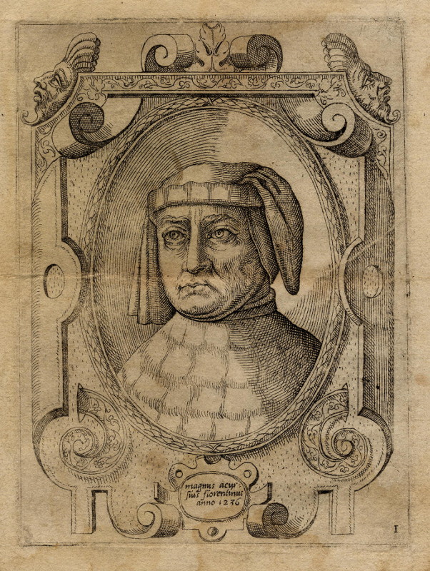 Magnus Accursius Florentinus anno 1236 by nn naar Enea Vico