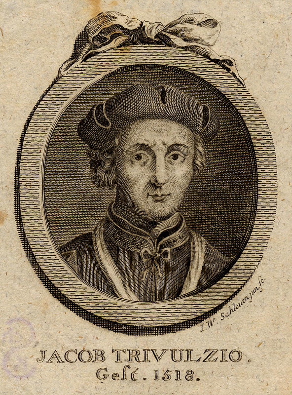 print Jacob Trivulzio, gest. 1518 by J. W. Schleuen