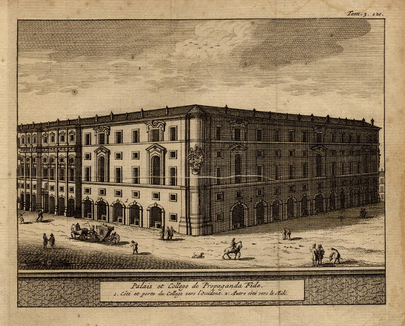 Palais et College de Propaganda Fide by Pieter van der Aa