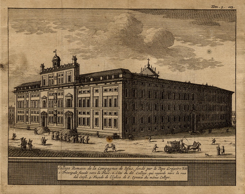 Colleg Romain de la Compagnie de Iesus, fondé par le Pape Grégoire XIII by Pieter van der Aa