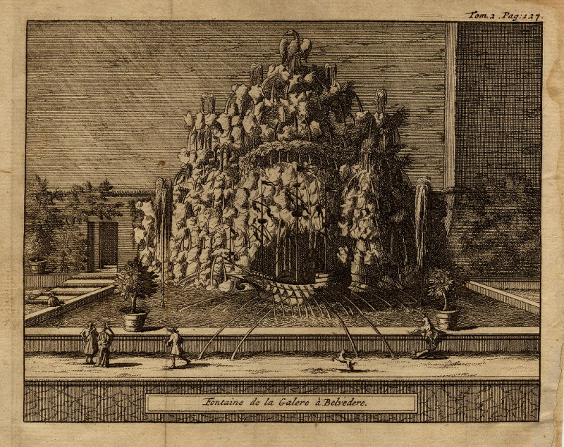 Fontaine de la Galere à Belvedere by Pieter van der Aa