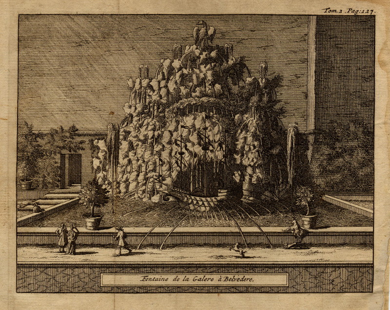 Fontaine de la Galere à Belvedere by Pieter van der Aa