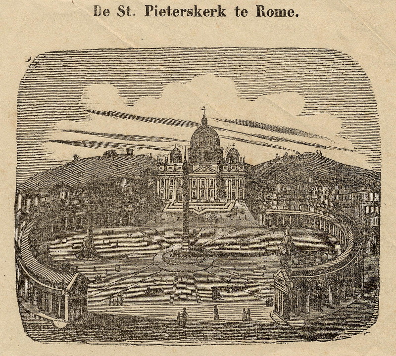 De St. Pieterskerk te Rome by nn
