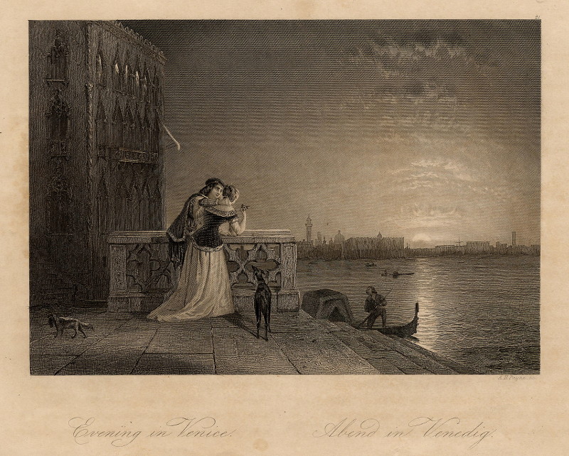 Evening in Venice. Abend in Venedig by A.H. Payne