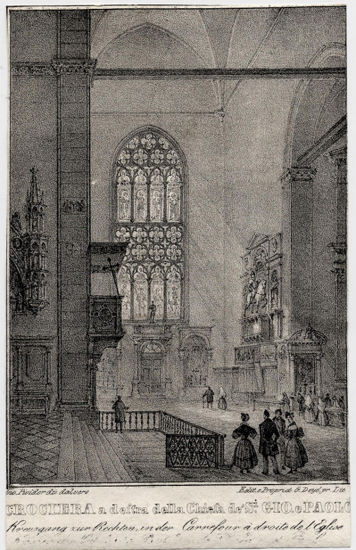 view Crociera a destra della Chiesa de San Gio. e Paulo by Giovanni Pividor