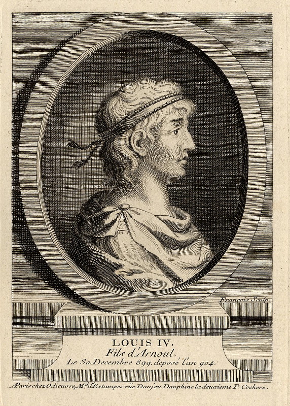 print Louis IV, Fils d´Arnoul, le 30 Decembre 899 deposé l´an 904 by Francois