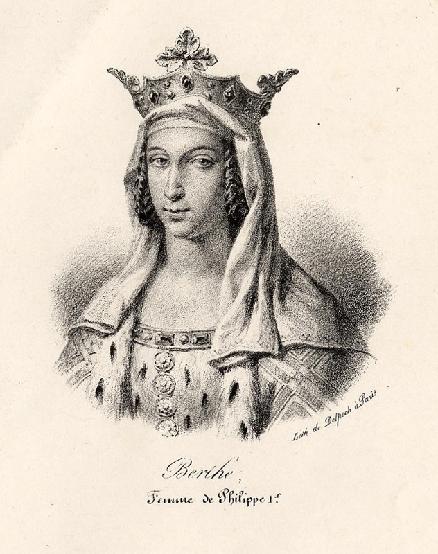 Berthe, Femme de Philippe 1e.  by Delpech