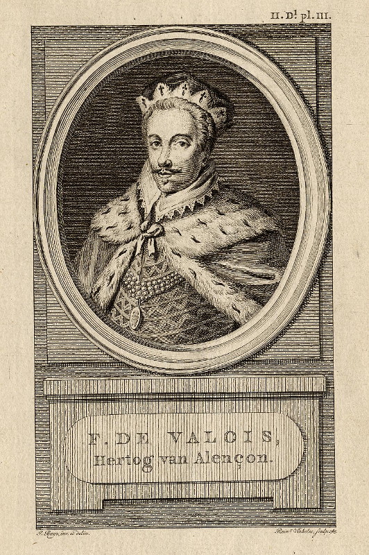 print F. de Valois, Hertog van Alencon by J. Buys, R. Vinkeles