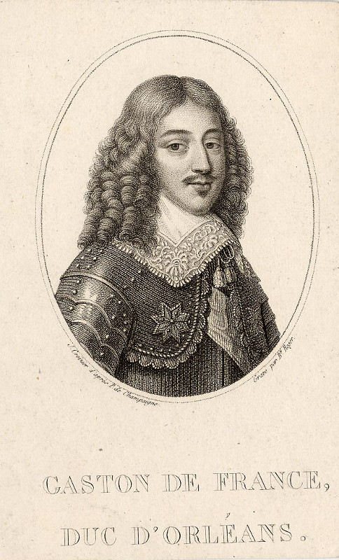 print Gaston de France, Duc d´Orléans by J. Croizier, P. de Champaigne, B. Roger