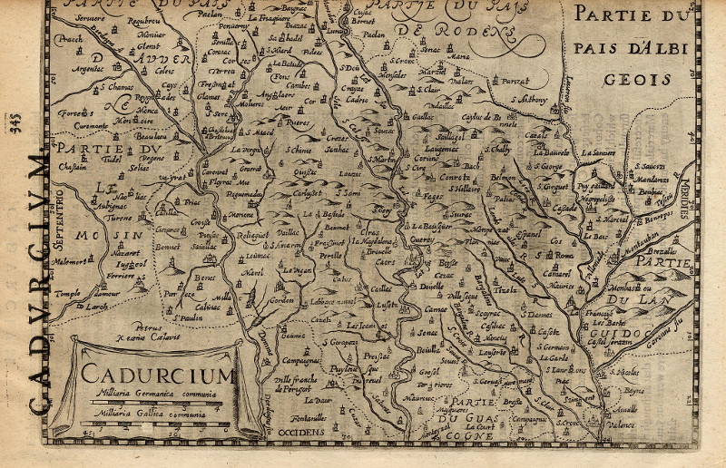 Cadurcium by Gerhard Mercator, Johannes Cloppenburg