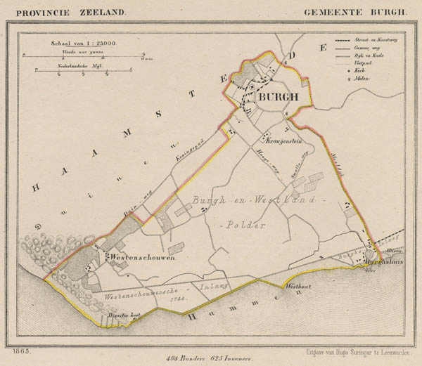 map communityplan gemeente Burgh by J Kuyper