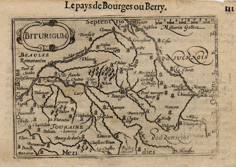 Le pays de Bourges ou Berry, Biturigum by Barent Langenes