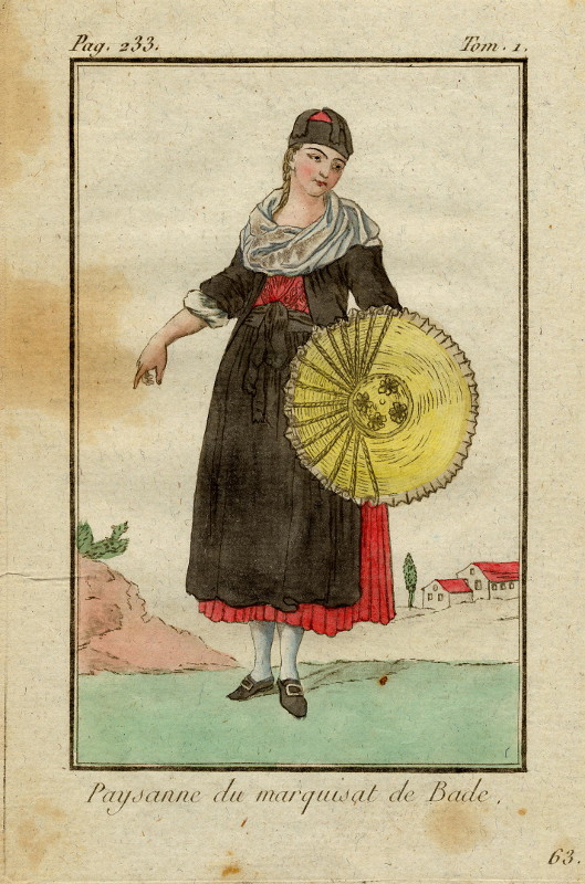 print Paysanne de marquisat de Bade by Félix Mixelle