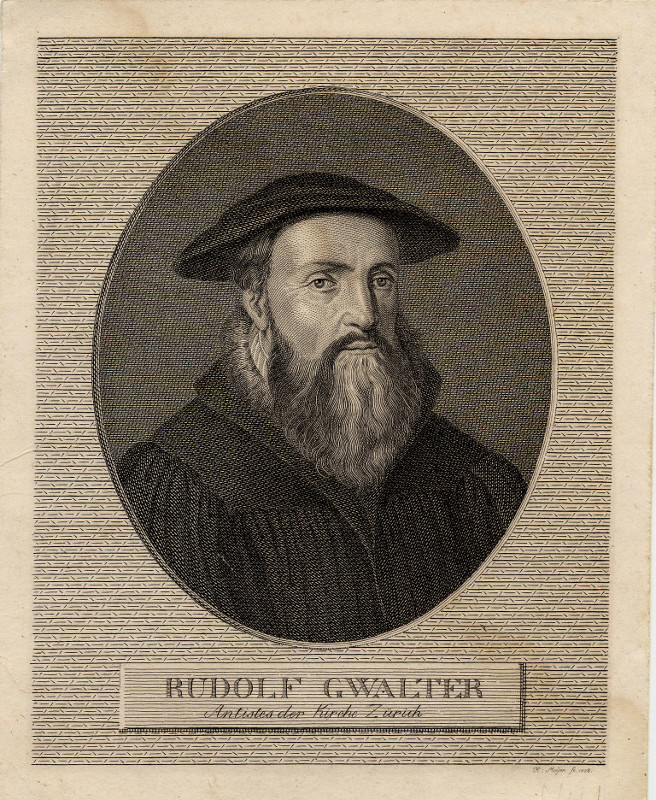 Rudolf Gwalter, Antistes der Kirche Zürich by K. Meijer