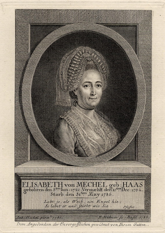 print Elisabeth von Mechel, geb. Haas by B. Hühner