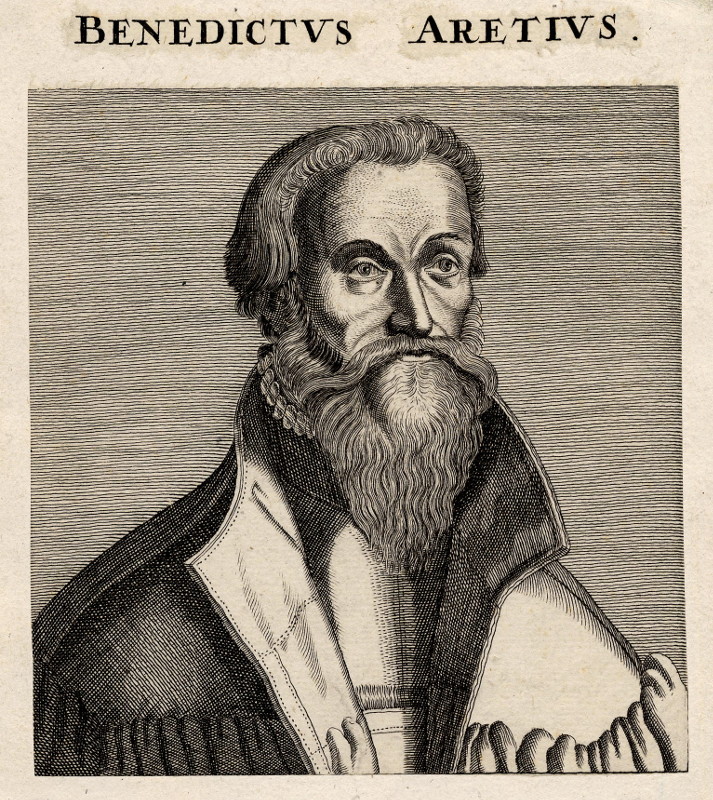 Benedictus Aretius by nn, naar Hendrik Hondius