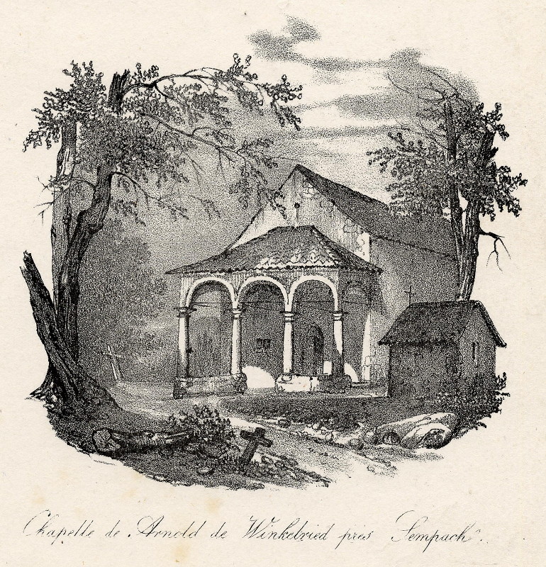 Chapelle de Arnold de Winkelried près Sempach by Engelmann, Rothmuller