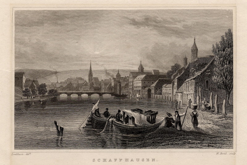Schaffhausen by W. Tombleson, H. Bond