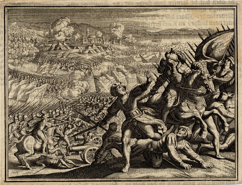 Slag bij Murten by nn, mogelijk Jan Luyken