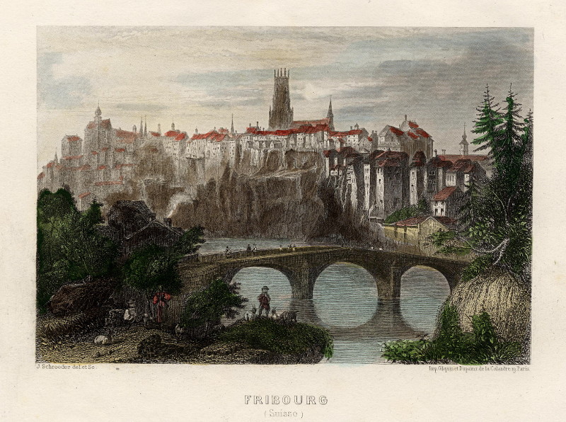 Fribourg (Suisse) by J. Schroeder