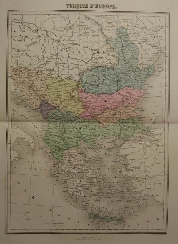map Turquie D´Europe by Migeon, Sengteller, Desbuissons