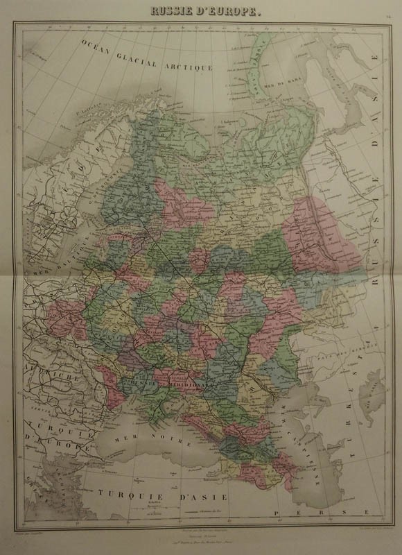 map Russie D´Europe by Migeon, Sengteller, Desbuissons