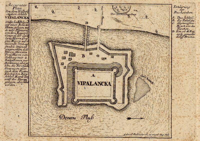 Accurater Plan von dem Wolbefestigten Schloss Vipalancka by Gabriel Bodenehr