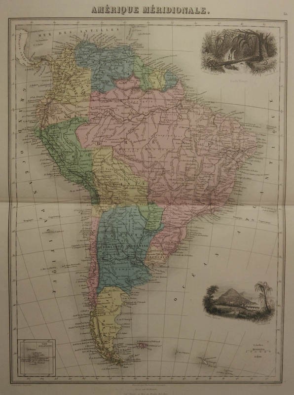 map Amérique Mérididonale by Migeon, Sengteller, Desbuissons