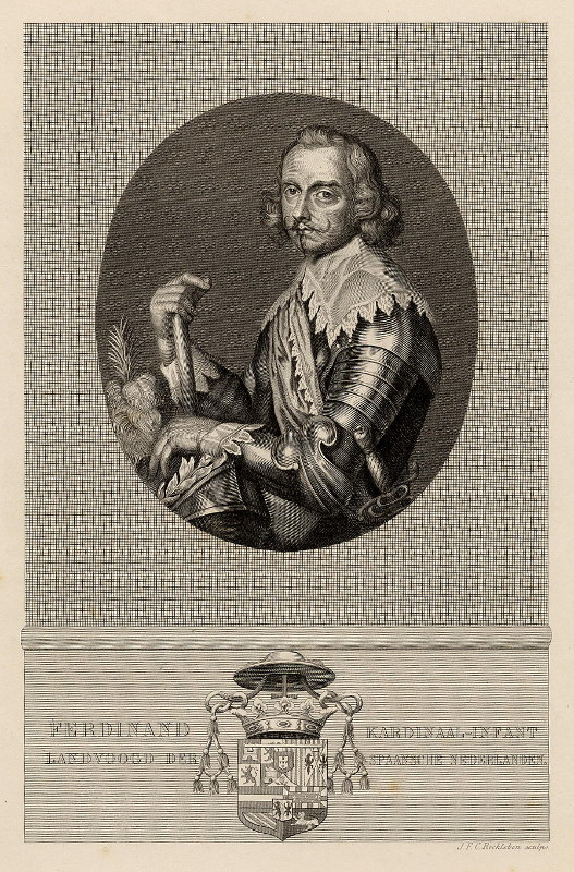 print Ferdinand Kardinaal-infant, Landvoogd der Spaansche Nederlanden by J.F.C. Reckleben