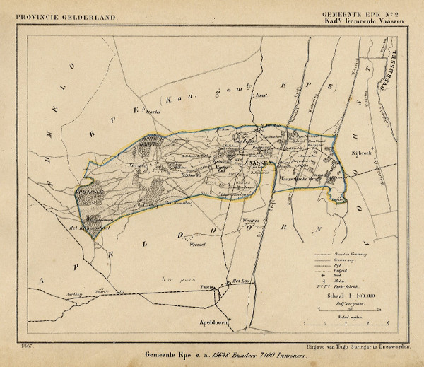 map communityplan Epe (Kad gem Vaassen) by Kuyper (Kuijper)