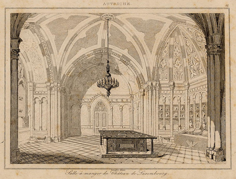 Salle à manger du château de Laxembourg by Lemaitre