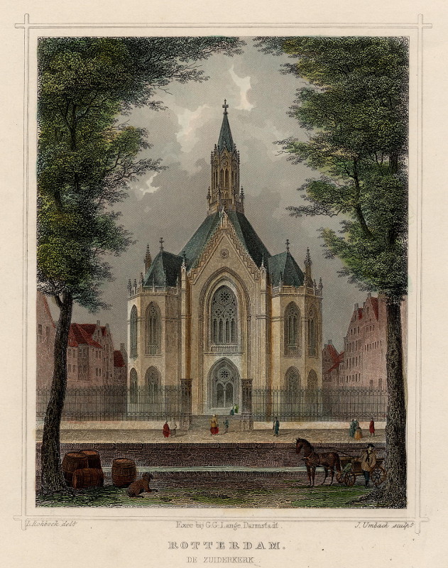 Rotterdam, de Zuiderkerk by L. Rohbock, J. Umbach