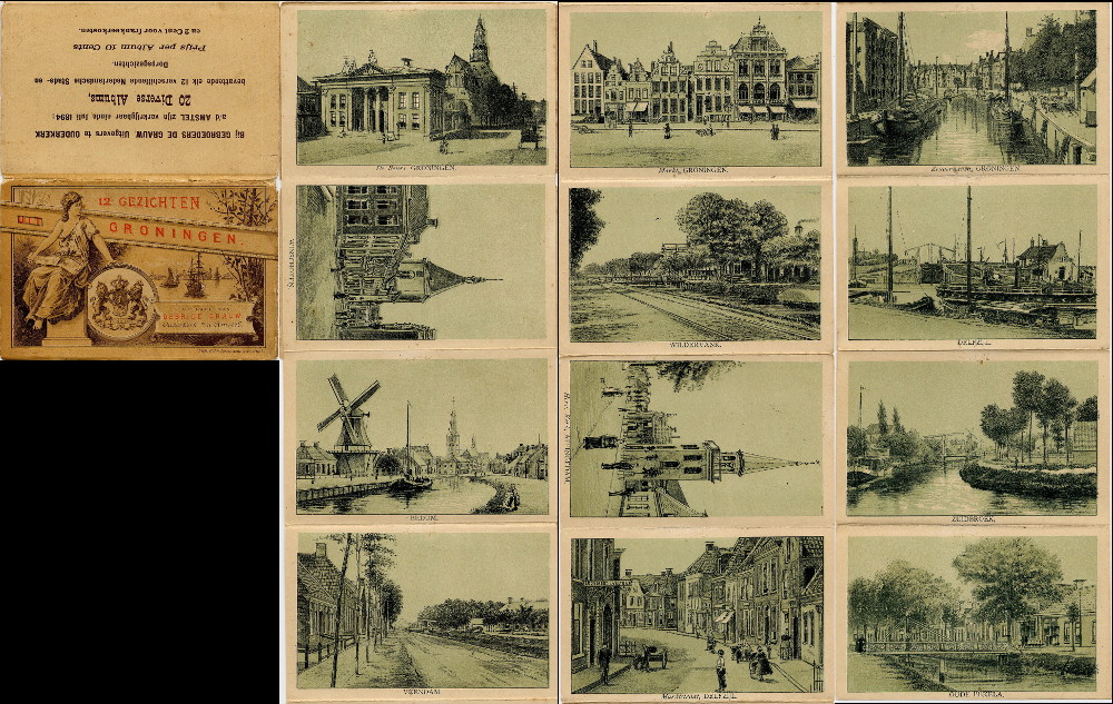 12 Gezichten uit Groningen by Gebr. Braakensiek