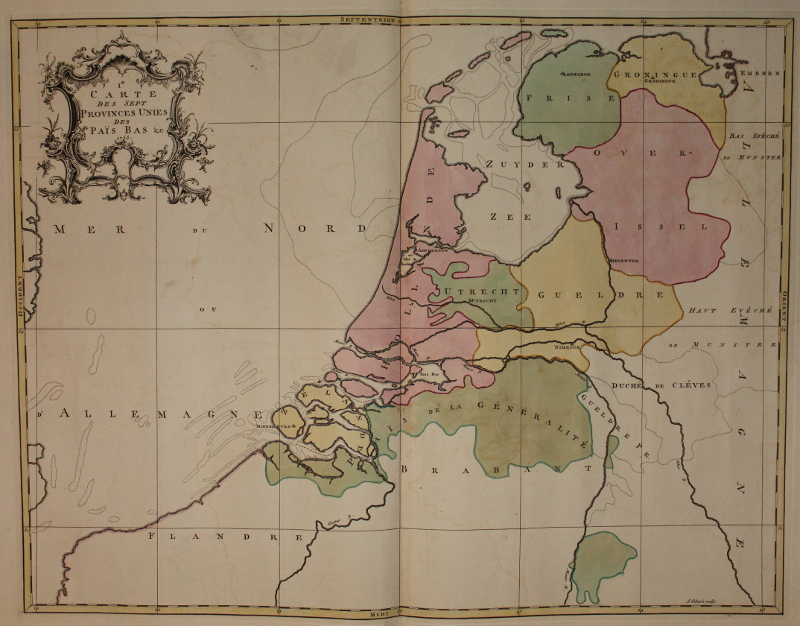 1e Carte des Sept Provinces Unies des Pais-Bas by Louis Charles Desnos