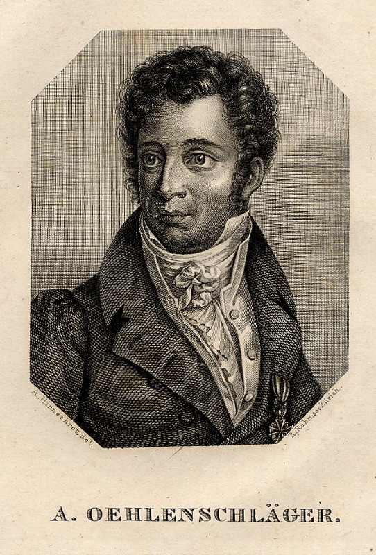 print A. Oehlenschläger by A. Hirnschrot, R. Rahn