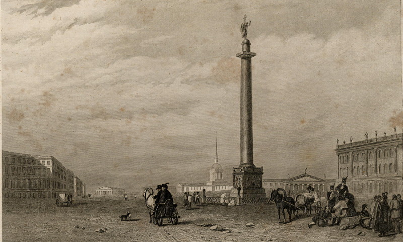 Die Alexandersaule in St Petersburg by nn