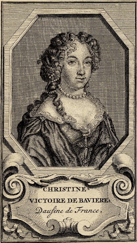 print Christine, Victoire de Baviere, Daufine de France by nn