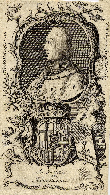print Maximiliaan Frederik van Beieren by Mettel