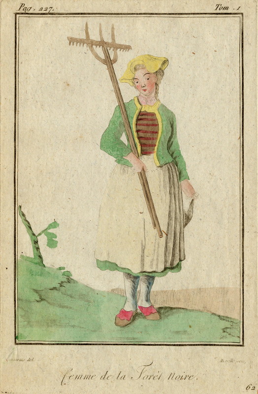 print Femme de la Foret Noire by Félix Mixelle, Desrais