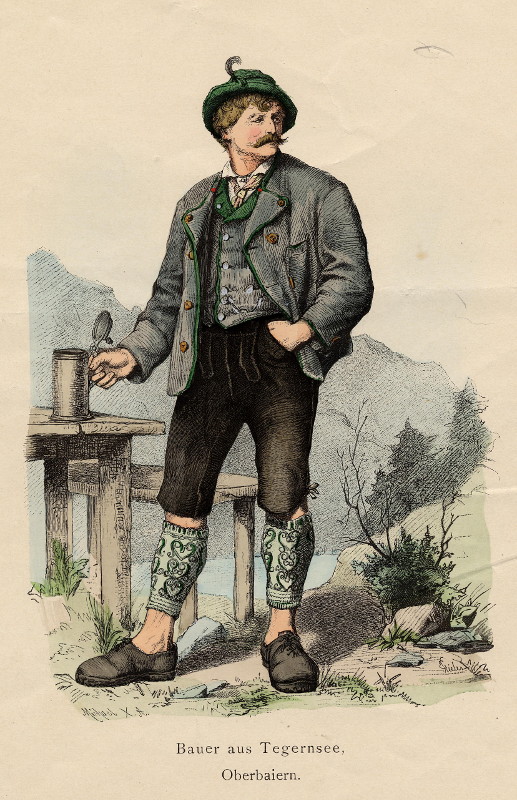 print Bauer aus Tegernsee, Oberbaiern by Michael, Hieler