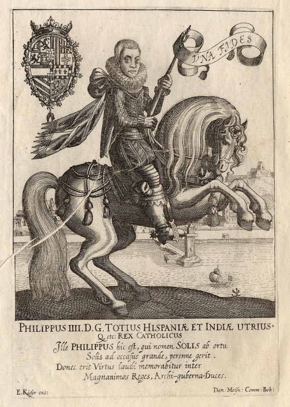 print Philippus IIII D.G. Totius Hispaniae et Indiae Utrius by Eberhard Kieser, Daniel Meisner