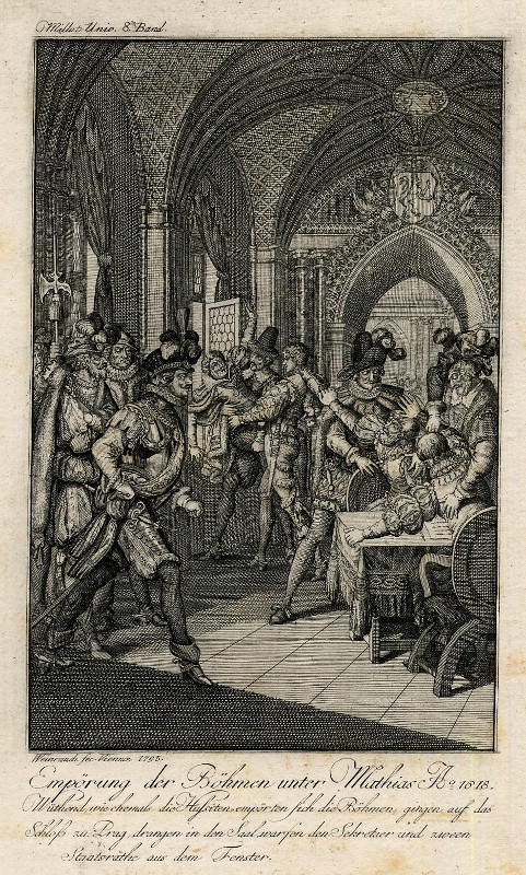 print Empörung der Böhmen unter Mathias by J.C. Weinrauch