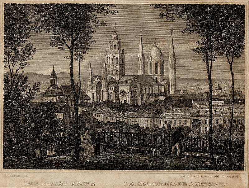 Der Dom zu Mainz; La Cathedrale a Mayence by Glaubach